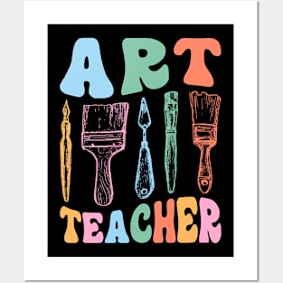 Art Teacher Retro Posters and Art